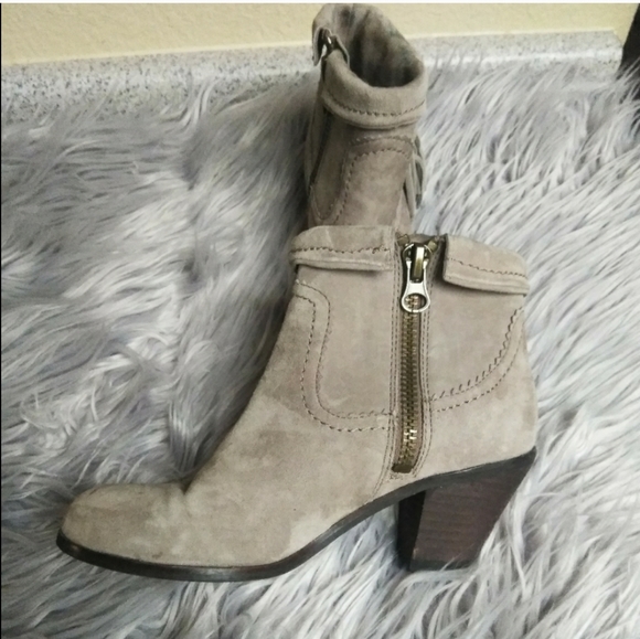 Sam Edelman tan suede Louie Fringe bootie sz 6 - Picture 3 of 6